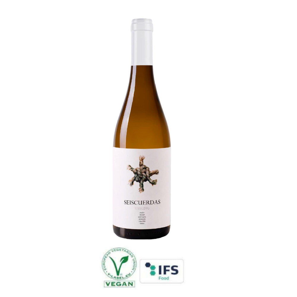 Vino blanco español vegano - Bodegas Alcardet - Seis Cuerdas Riesling - The Spanish Food Company