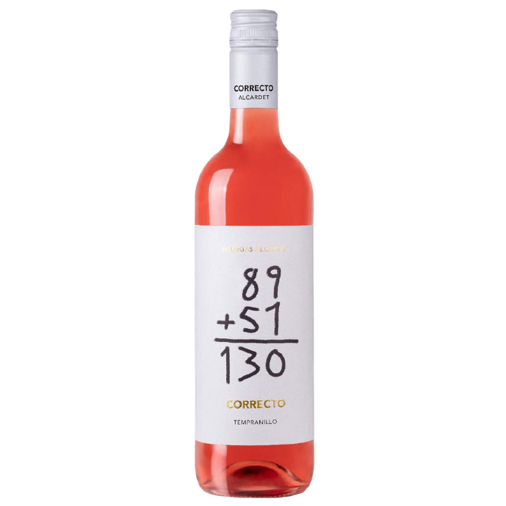 Vino rosé español vegano - Correcto Tempranillo - bodegas alcardet - The Spanish Food Company